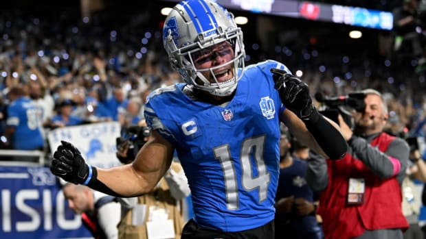 Detroit Lions wide receiver Amon-Ra St. Brown.